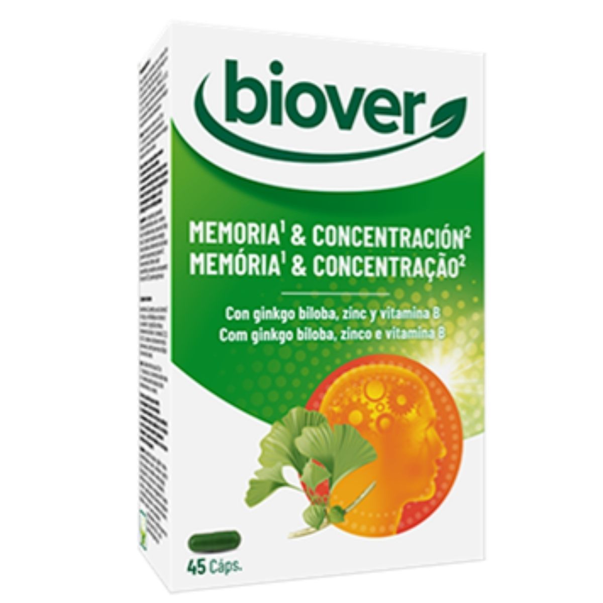 Memoria Concentración 45 Cápsulas Biover