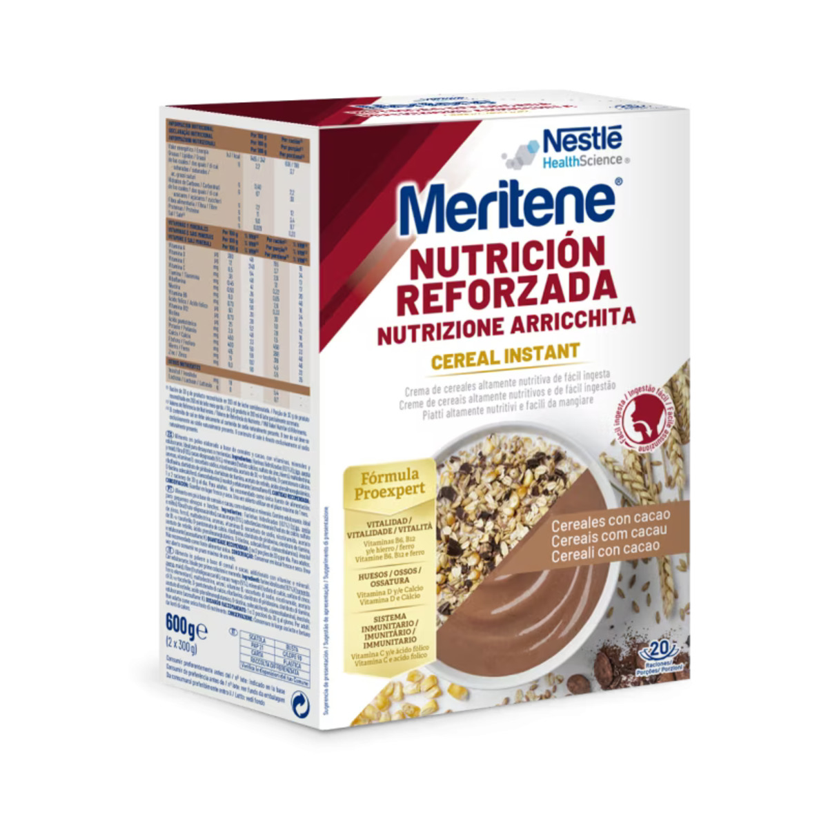 Meritene Céréales au cacao 2 Sachets de – 300g
