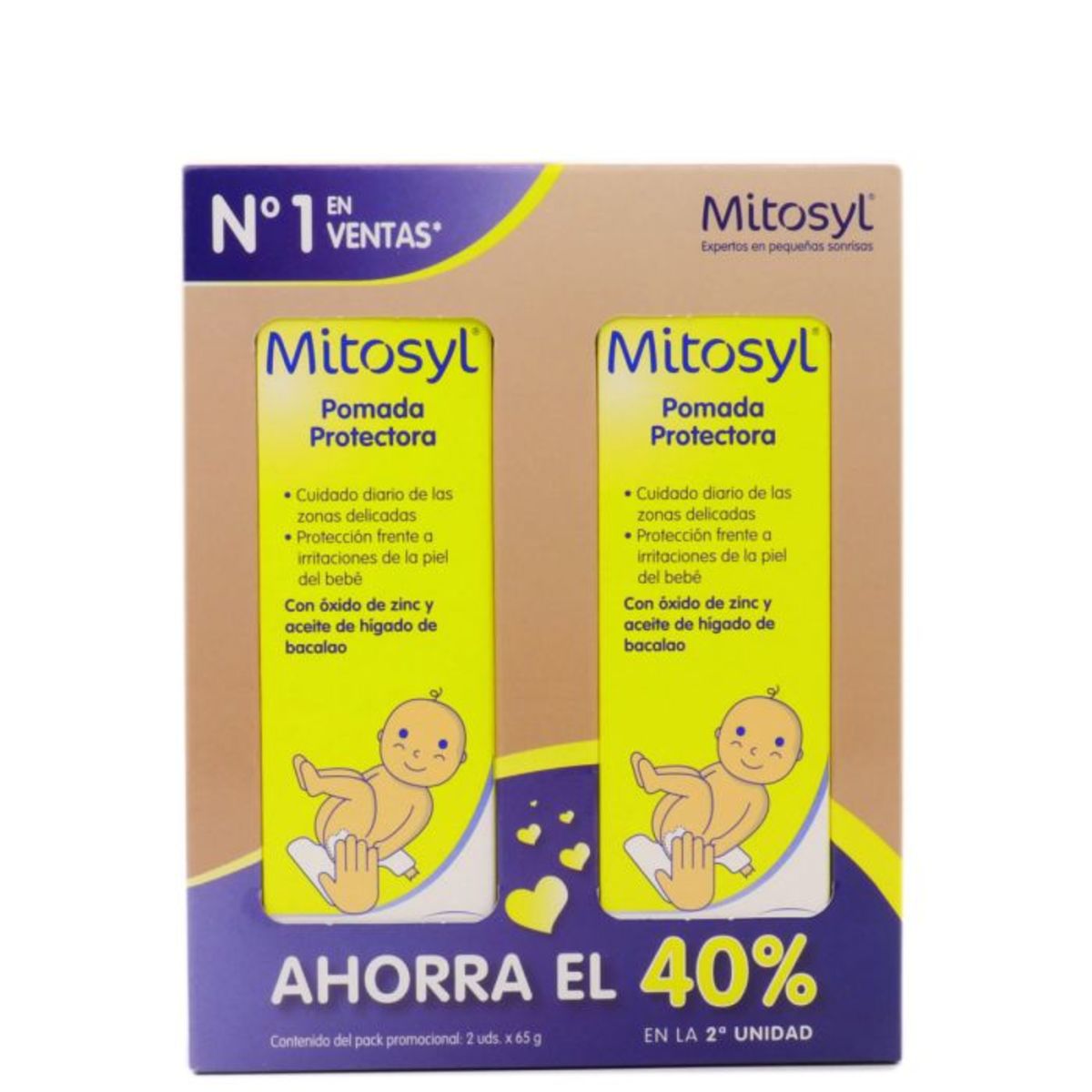 Mitosyl Pomada protectora bebé pack 2 x – 65g