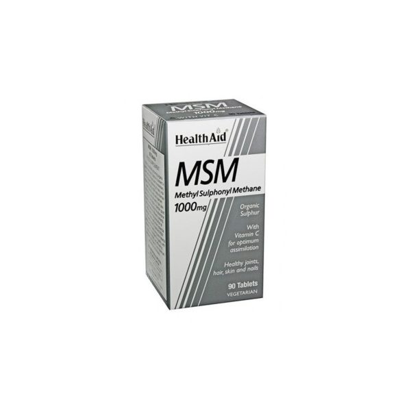 MSM Metilsulfonilmetano 1000 mg 90 Tabletten Health Aid