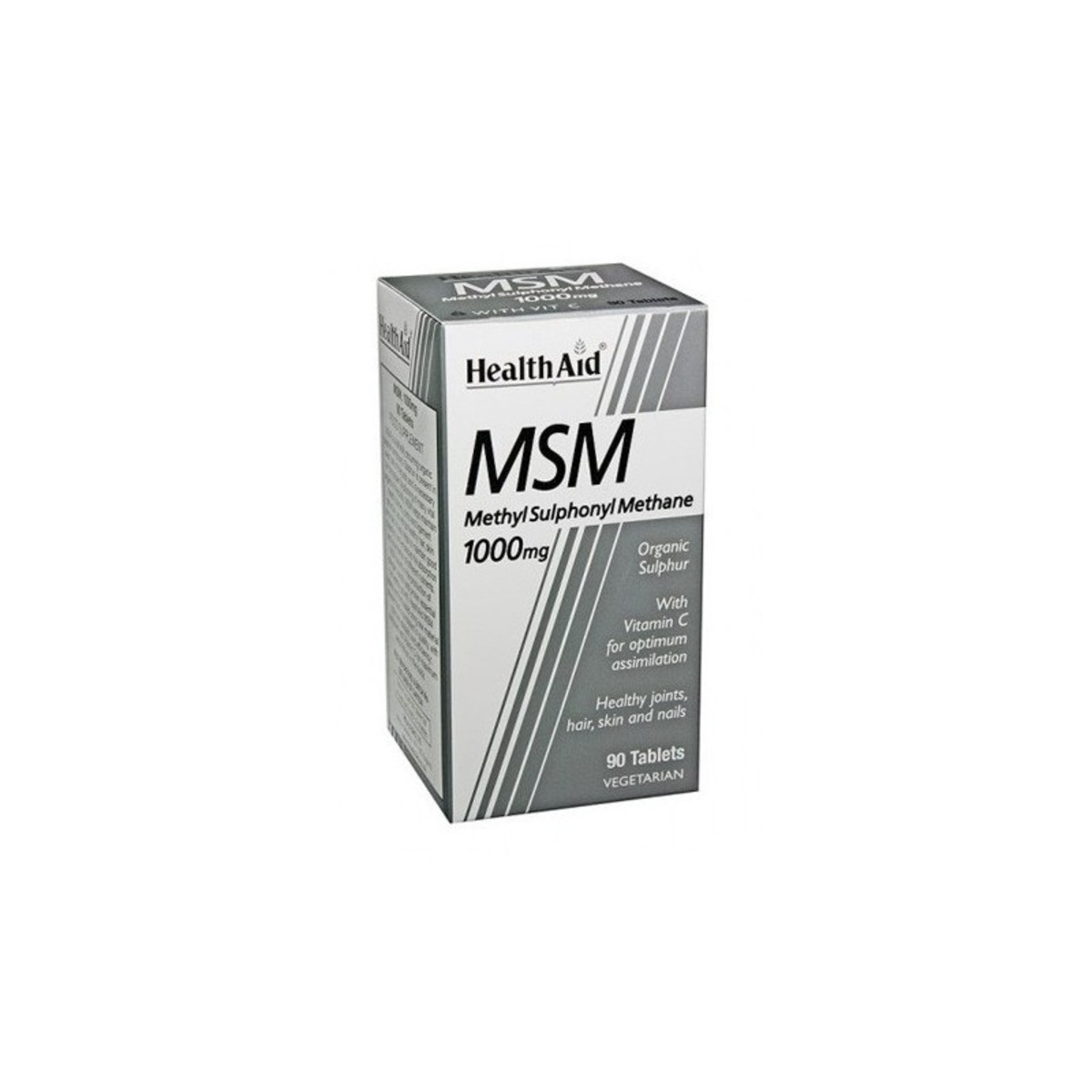 MSM Metilsulfonilmetano 1000 mg 90 Comprimidos Health Aid