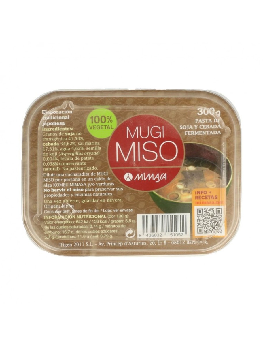 Mugi Miso Cebada Mimasa – 300g