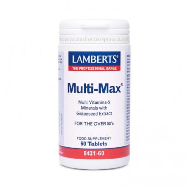 Multi-Max (vitamines + minéraux + acides aminés) 60 Comprimés Lamberts