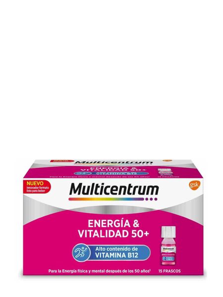 Multicentrum Energie und Vitalität 50+ Geschmack Himbeere 15 Flaschen