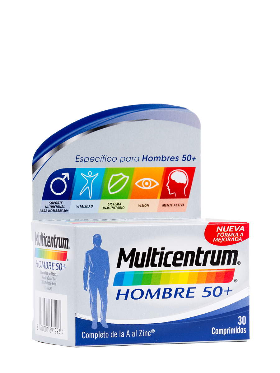 Multicentrum hombre 50+ 30 comprimidos