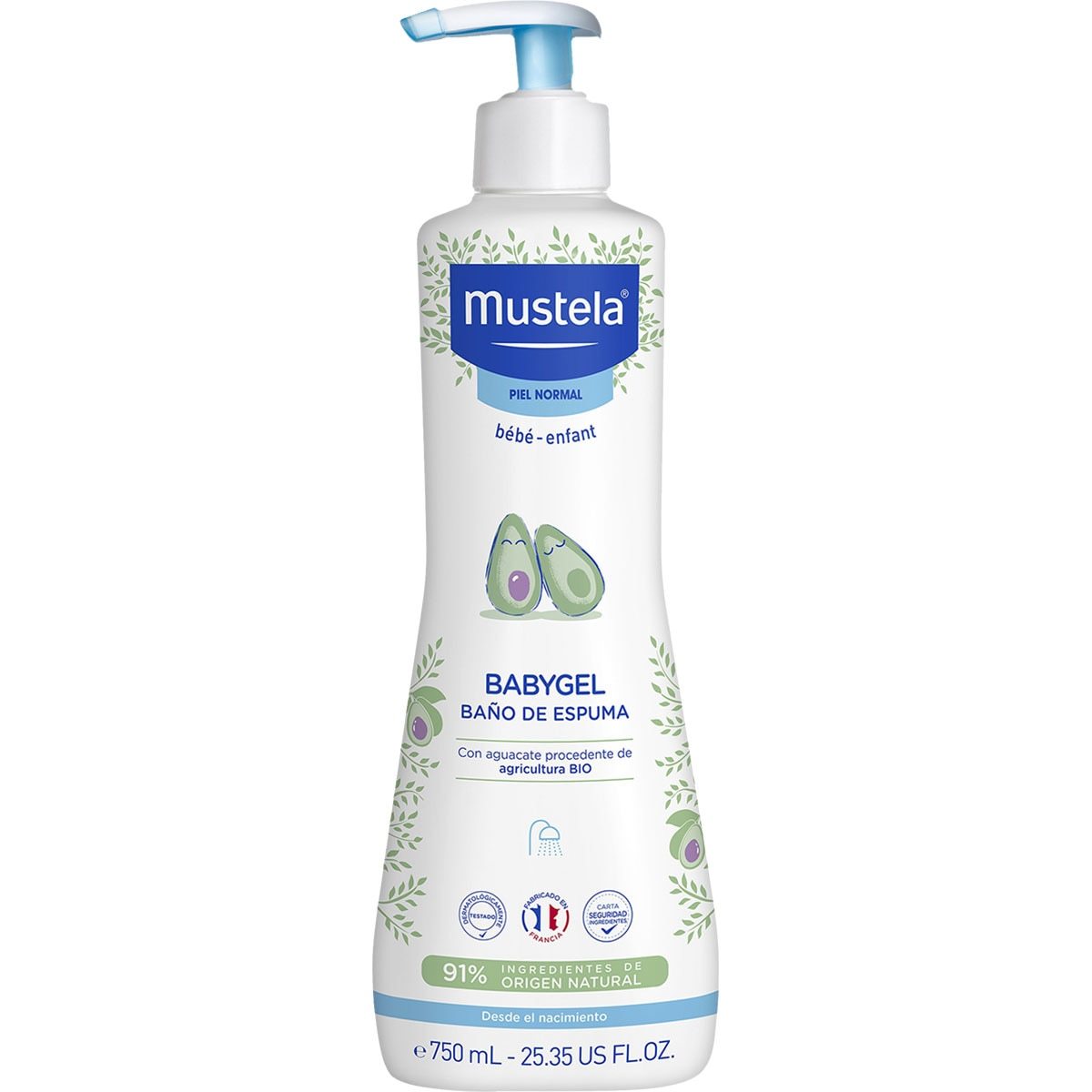 Mustela Bebé Babygel Baño Espumoso Frasco – 750ml