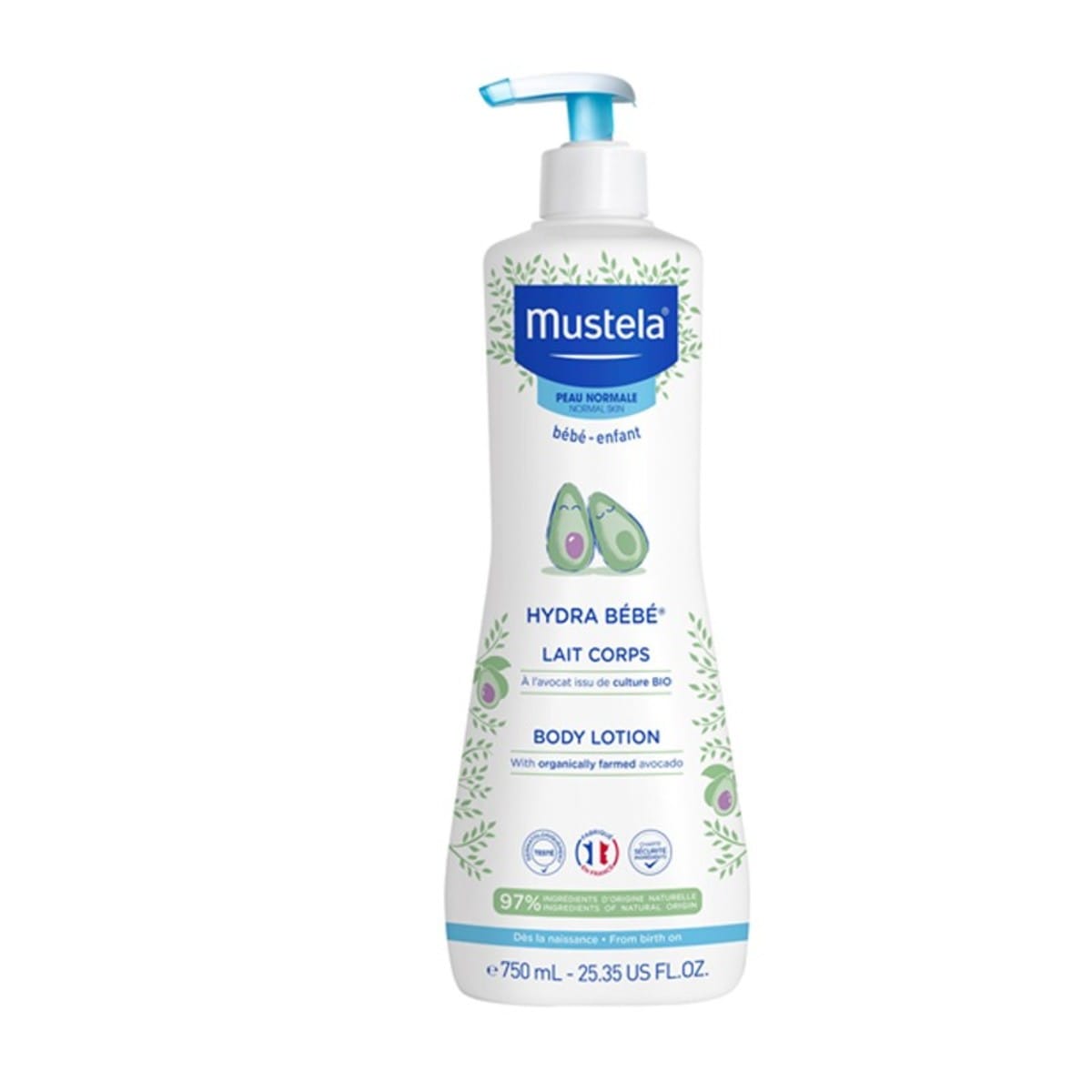 Hydra Bebé Leche Corporal Mustela – 750ml