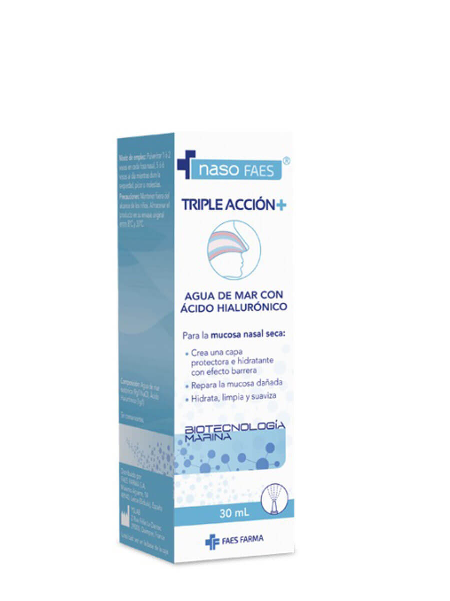 Naso Faes Spray Nasal Agua de Mar 30 ml Triple Acción