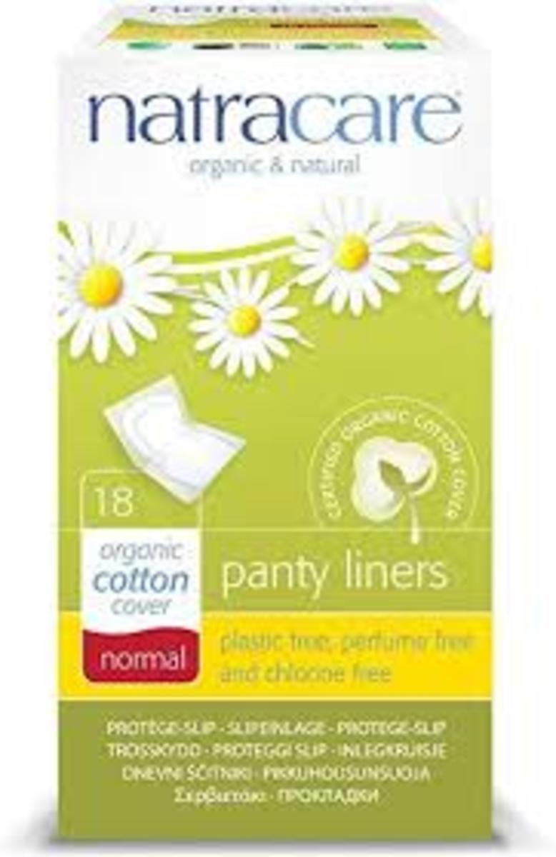 Natracare Protegeslip Panty Liners Normal plegado 18 ud