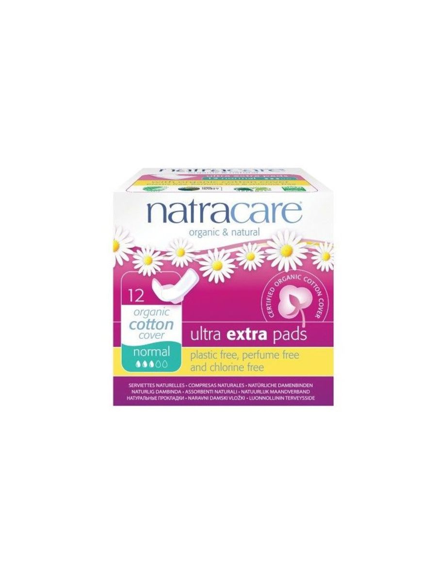 NatraCare Ultra Extra normal con alas 12 unidades