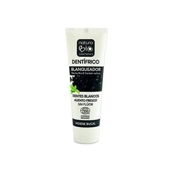 Naturabio Dentifrice Blanchissant Menthe Bio & Charbon Actif – 75ml