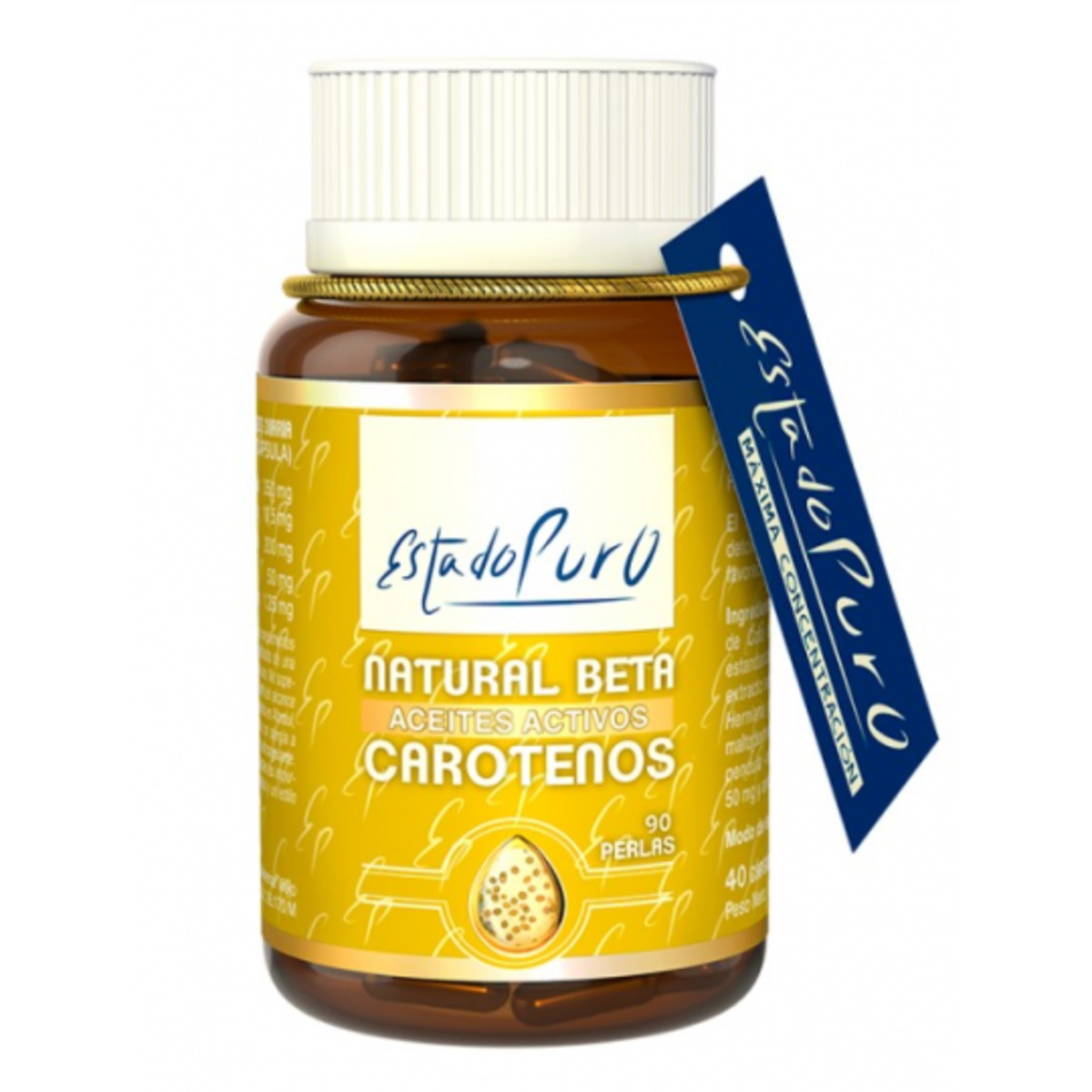 Natural Beta Carotenos Estado Puro 90 perlas Tongil