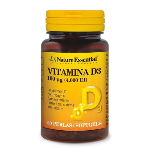 Nature Essential Vitamine D3 100 mcg (4000 IE) 60 parels