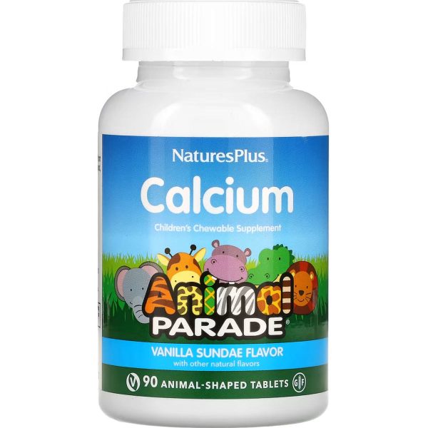 Natures Plus Animal Parade Calcium 90 comprimés à mâcher