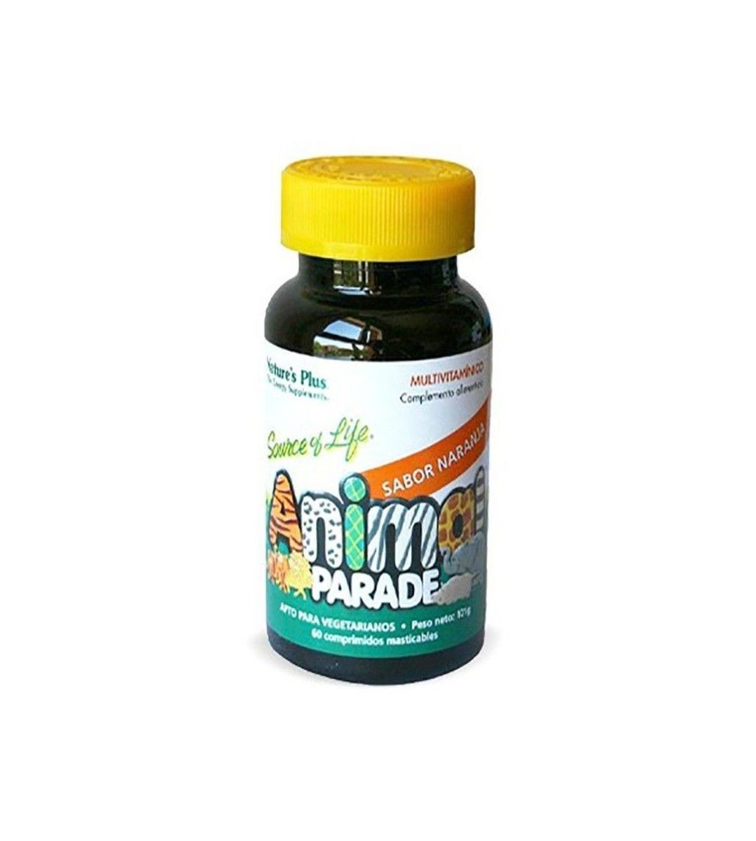 NaturesPlus Animal Parade Multivitamínico sabor naranja 60 comprimidos masticables