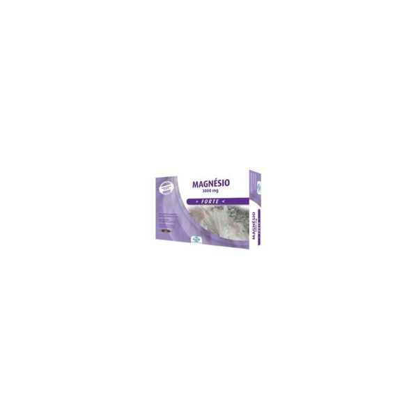 Naturmil 20 Ampoules de Magnésium Fort 3000 mg
