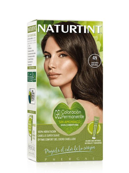 Naturtint gel coloration permanente 4n châtain naturel 170 ml