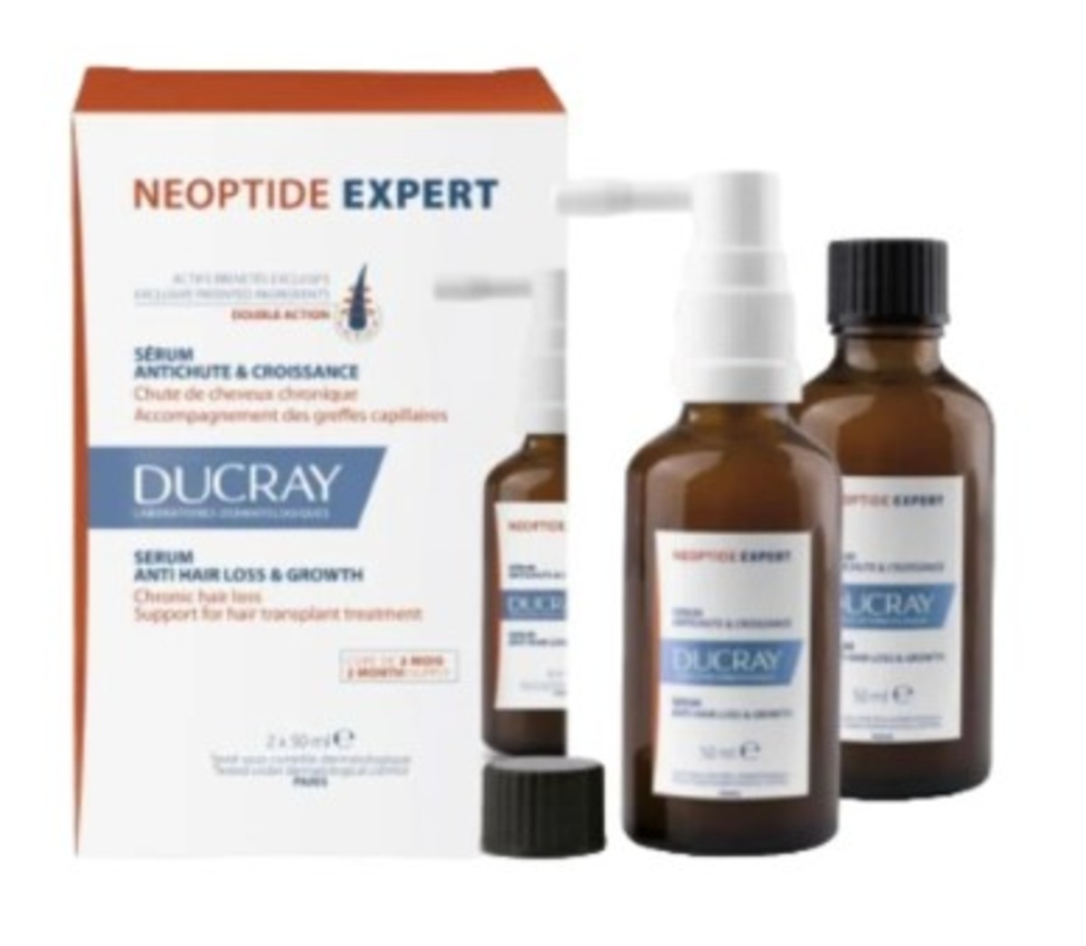 Neoptide Expert Soro Antqueda e Crescimento do Cabelo 2 x – Ducray – 50ml