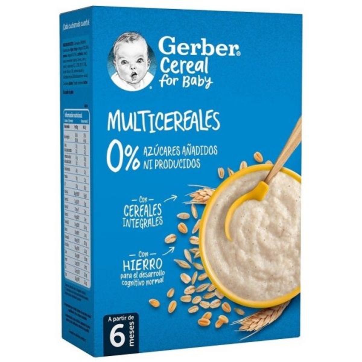 Nestlé Gerber Papillas Multicereales 0% azúcares – 270g