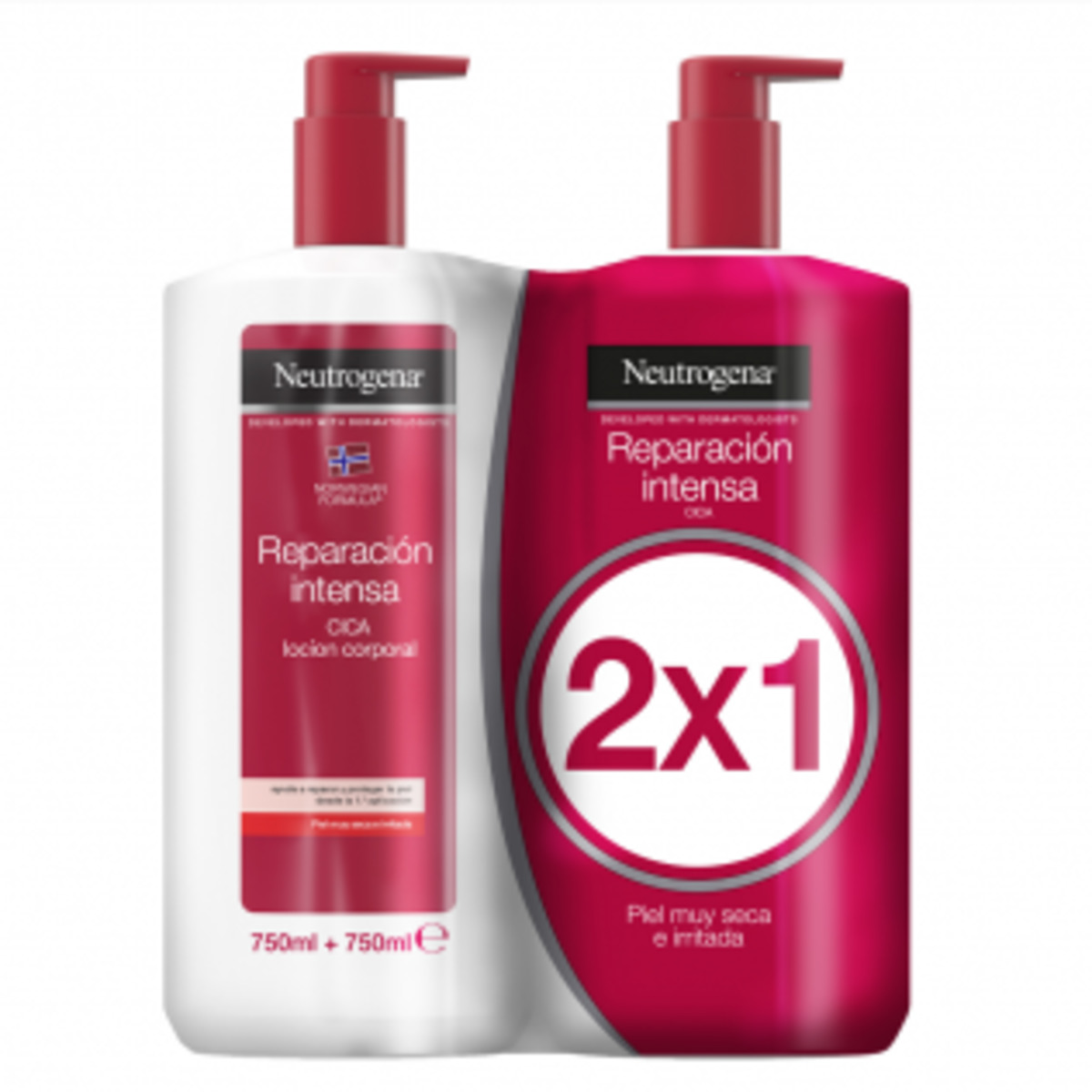 Neutrogena 2×1 Intense Repair Loción Corporal.