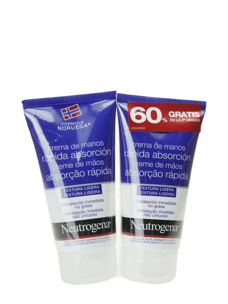 Neutrogena duplo crema de manos rápida absorción 75 ml