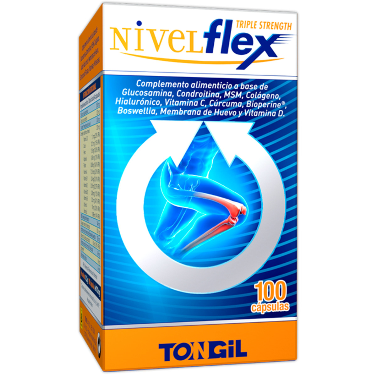 Nivelflex 100 cápsulas de 782 mg Tongil