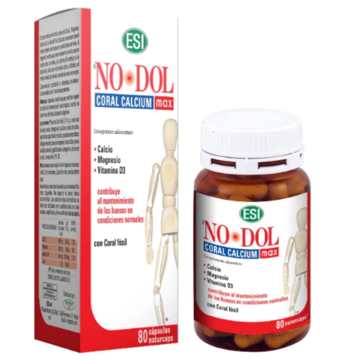 Nodol Coral Calcium Max 80 cápsulas ESI