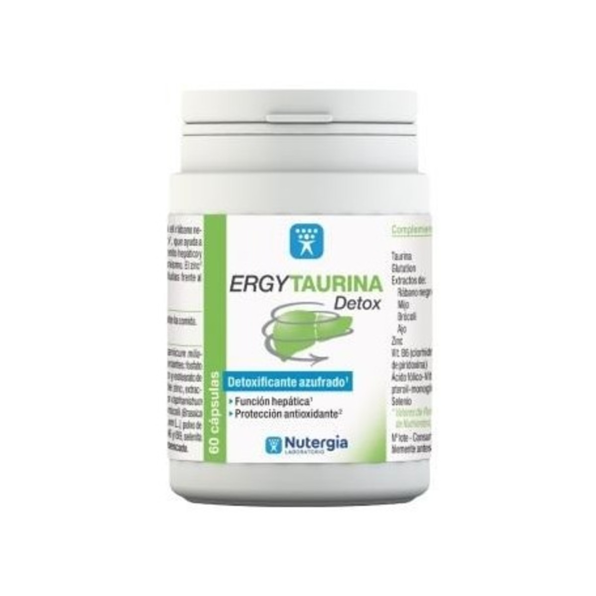 Nutergia Ergytaurina Detox 60 cápsulas