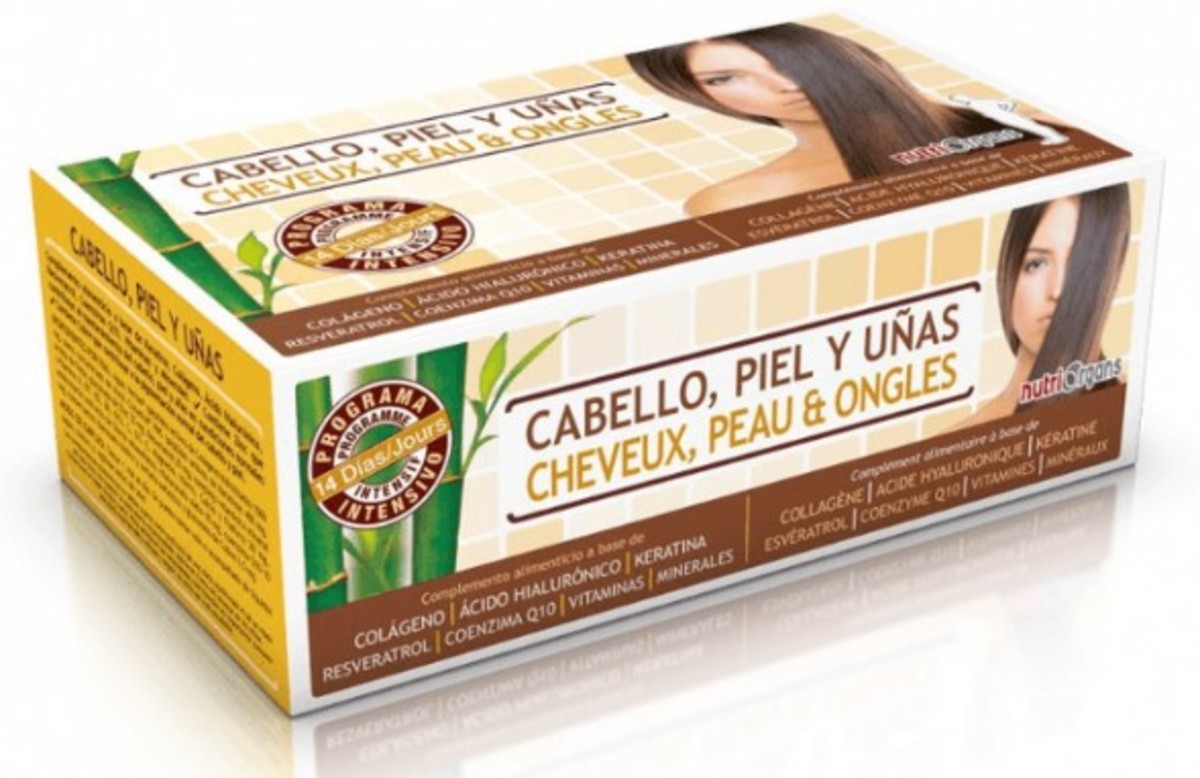 Nutriorgans cabello piel y uñas 14 Viales de Tongil – 10ml