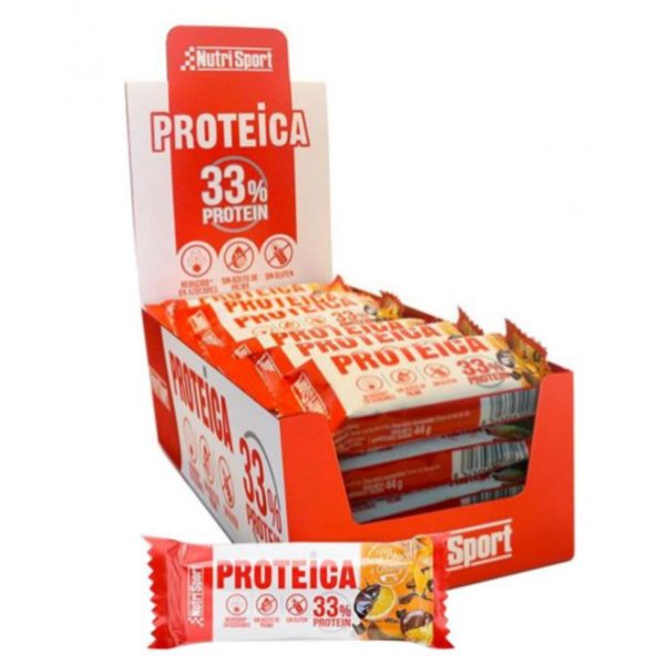 Nutrisport Riegel Protein Dark Choco Orang 24 Einheiten – 44g