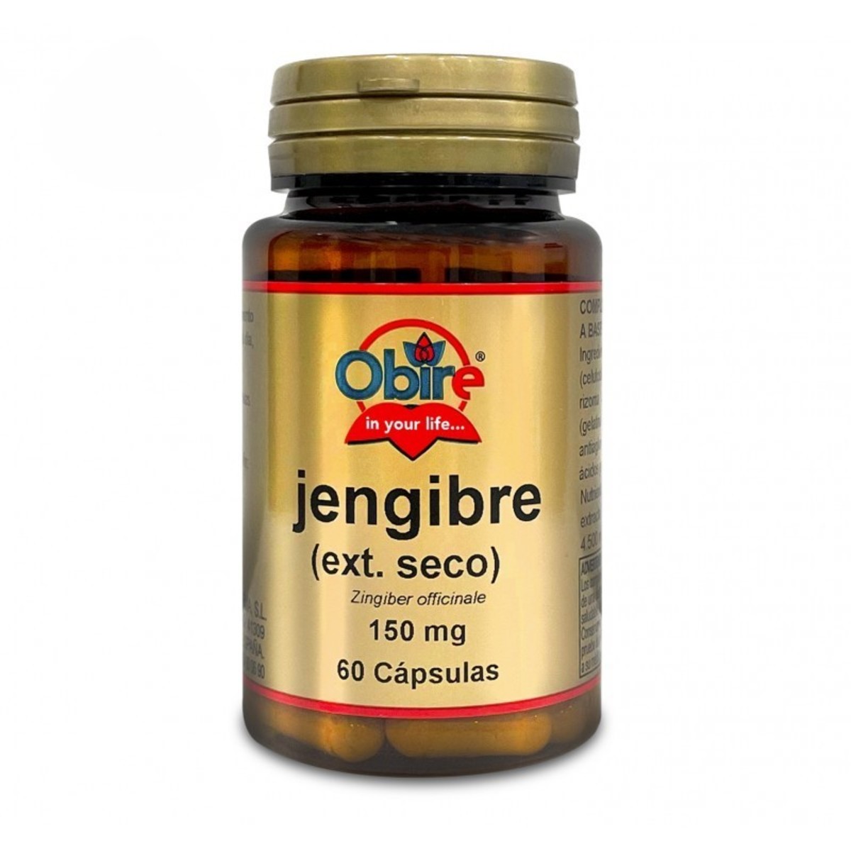 Obire Gengibre 60 Cápsulas 150 mg