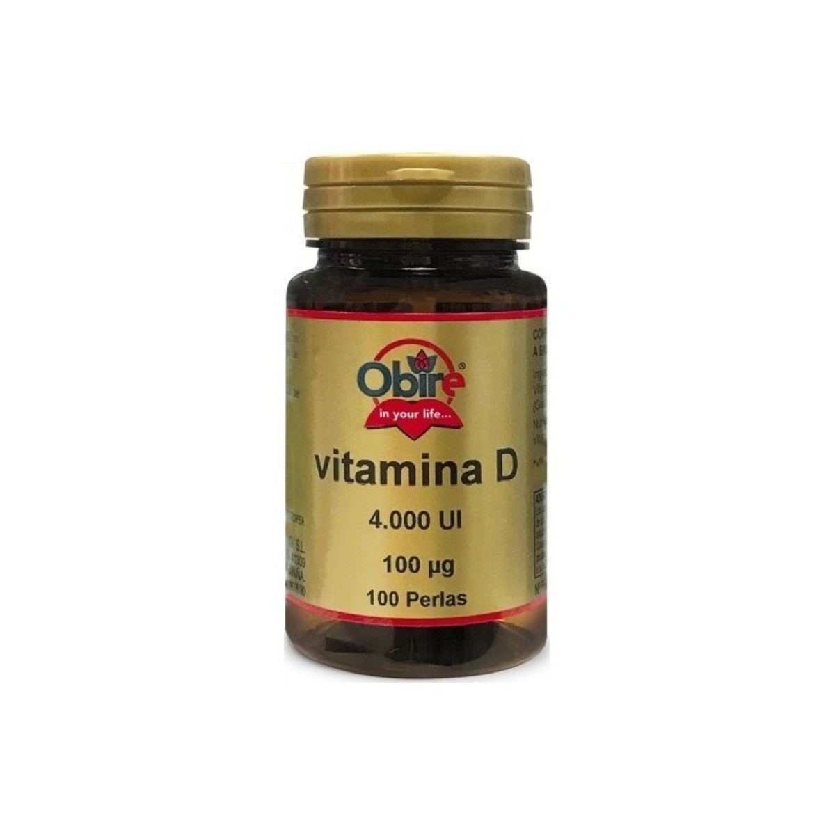 Obire Vitamina D3 4000ui 100 perlas