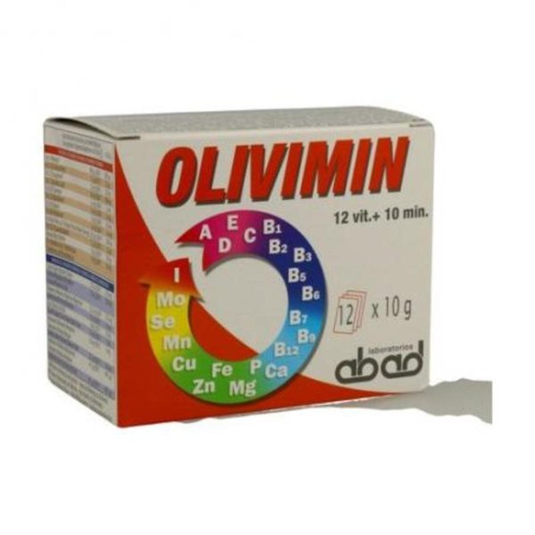 Olivimin Sachets 12x Vitamine + Minéraux Laboratoires abad – 10g