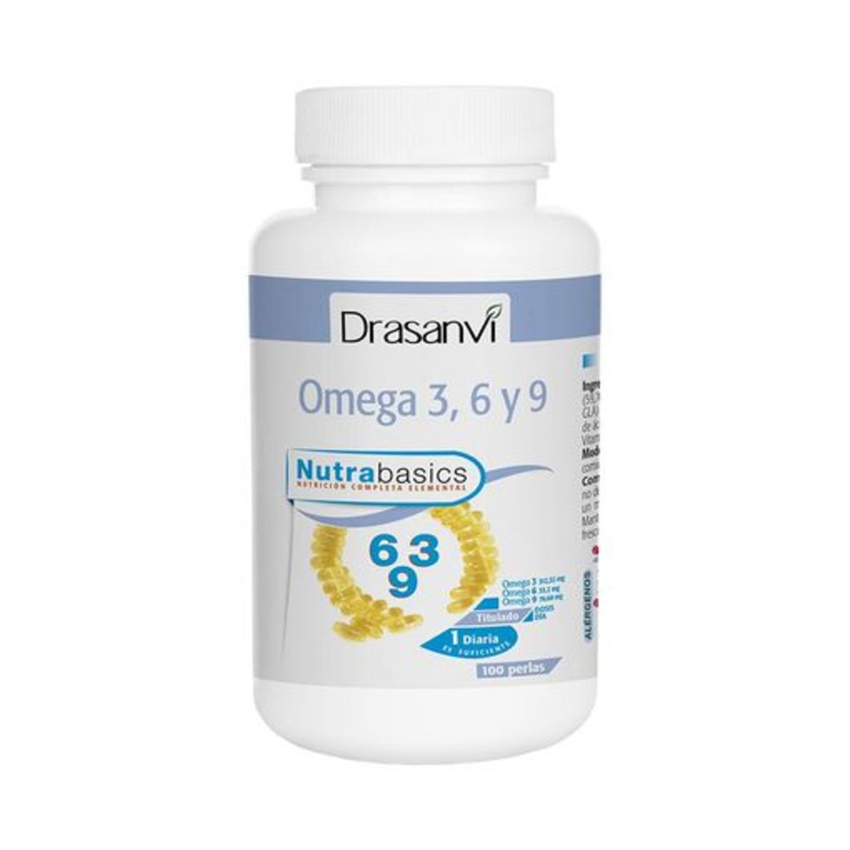 Ômega 3-6-9 1000 Mg Frasco 100 Pérolas Nutra Básicos Drasanvi