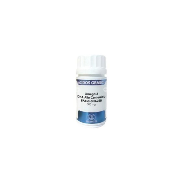 Omega 3 DHA Haute teneur (EPA50-DHA250) 500 mg 60 Perles Equisalud