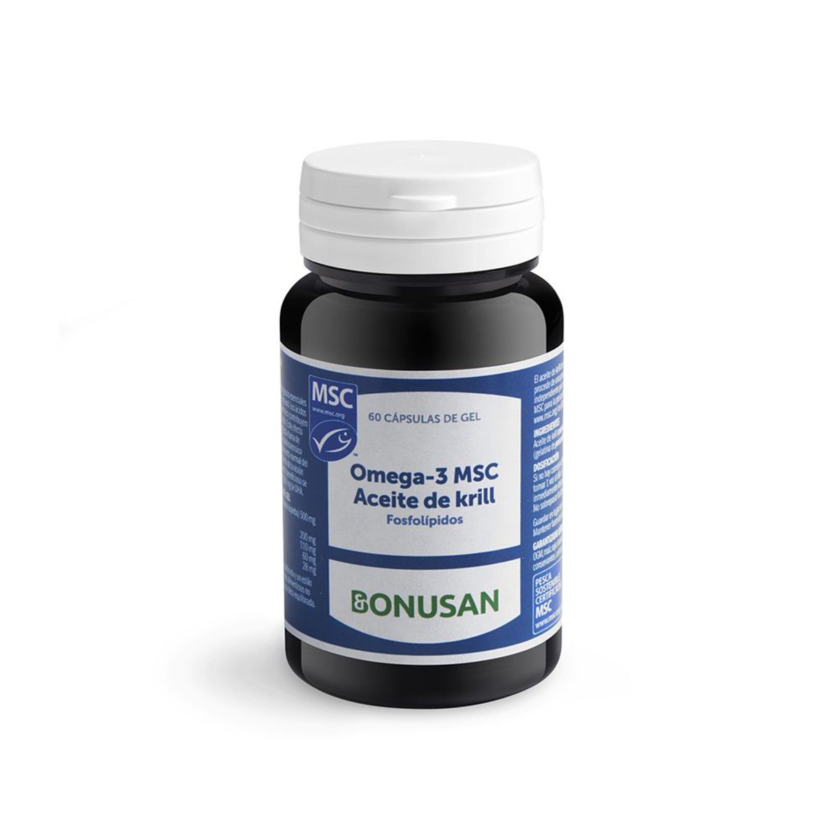 Omega-3 MSC Aceite de krill 60 cápsulas gelatina – Bonusan