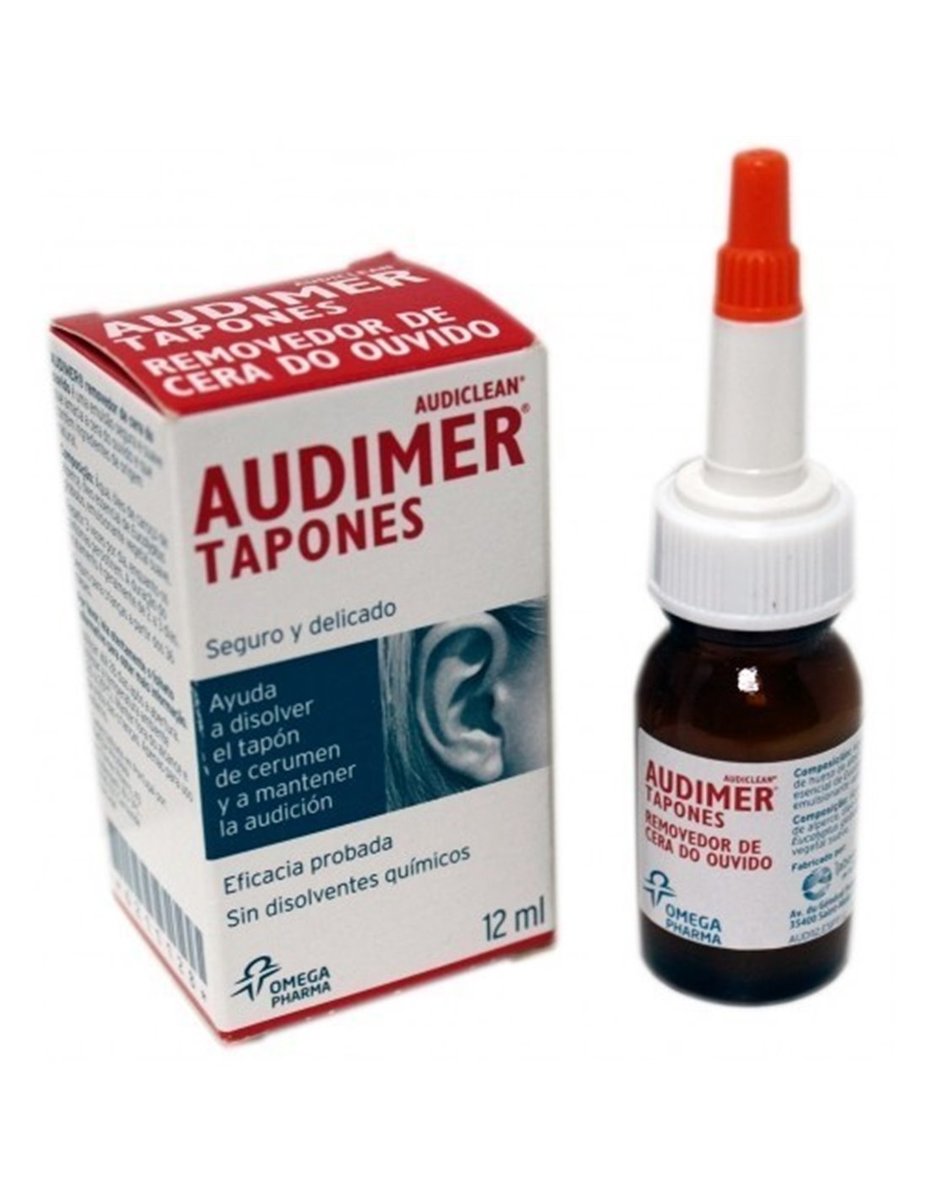 Omega Audimer Audiclean Tapones Solución Limpieza Oído – 12ml