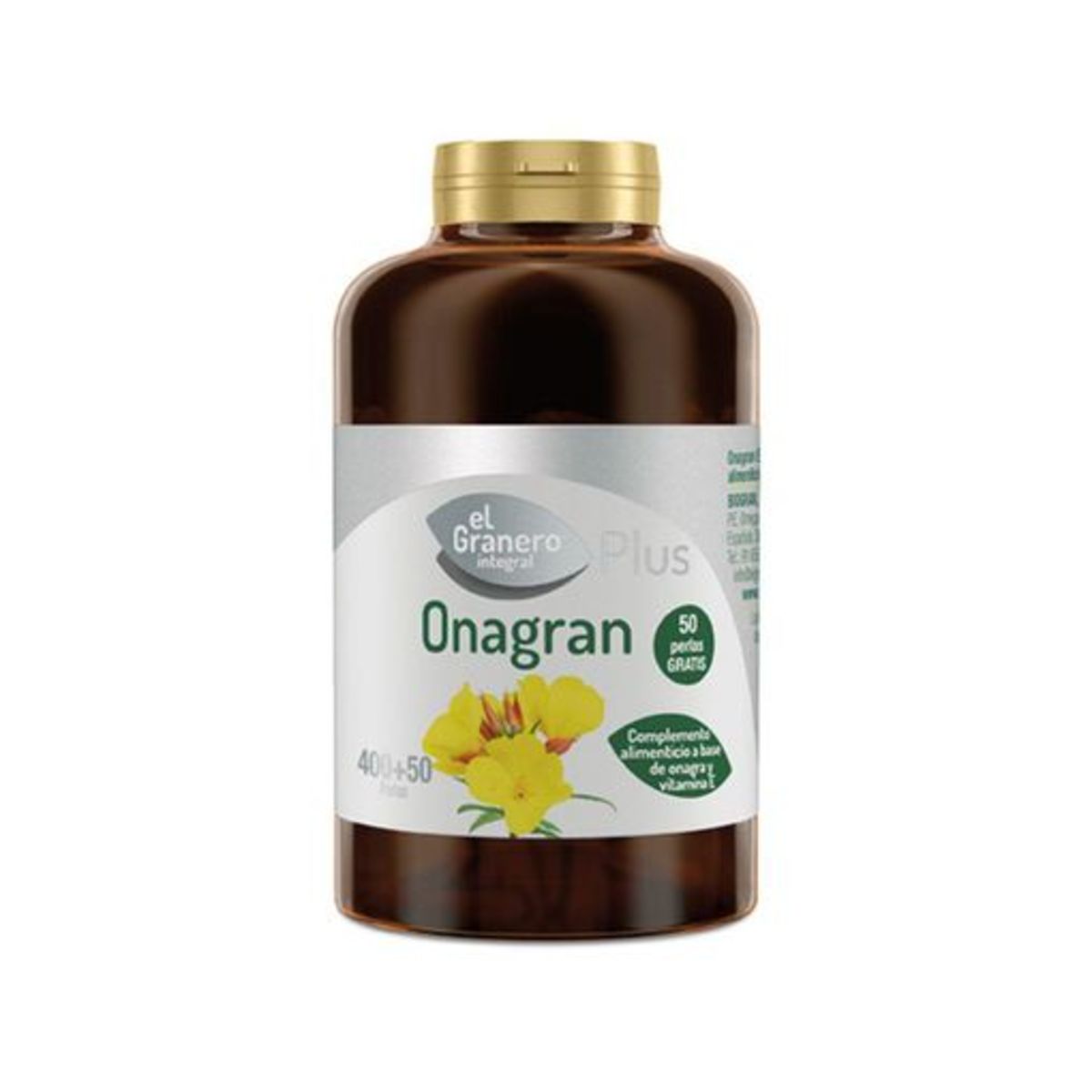 Onagran Aceite De Onagra 400+50 Perlas 700 mg El Granero