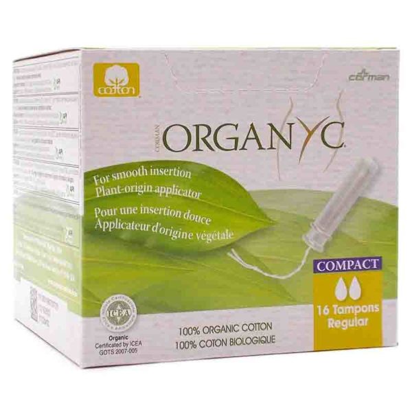 Organyc Kompakt-Tampon mit Applikator 16 Stk
