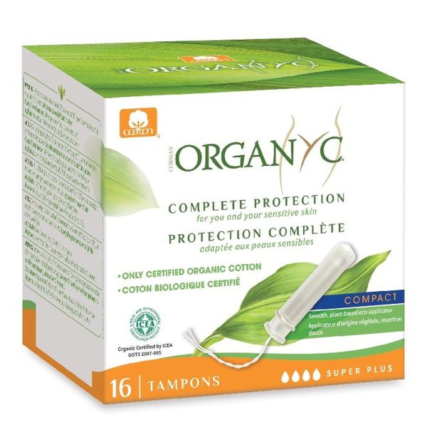 Organyc Tampons Super Plus kompakter Applikator 16 Stück