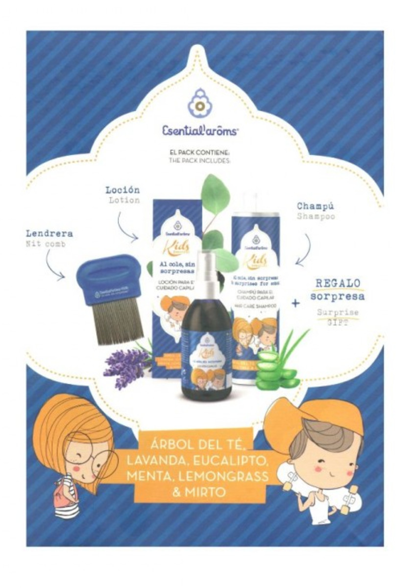 Pack Cuidado Capilar Infantil  Loción + Champú Esential Aroms