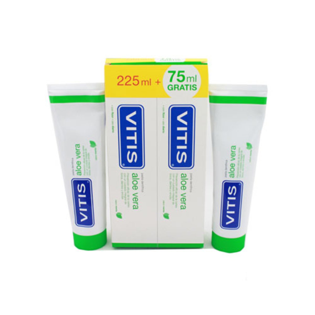 PACK PASTA DENTIFRÍCA ALOE VERA CON FLÚOR SABOR MANZANA – MENTA