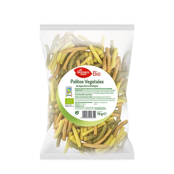 Biologische groente stokjes El Granero – 70g