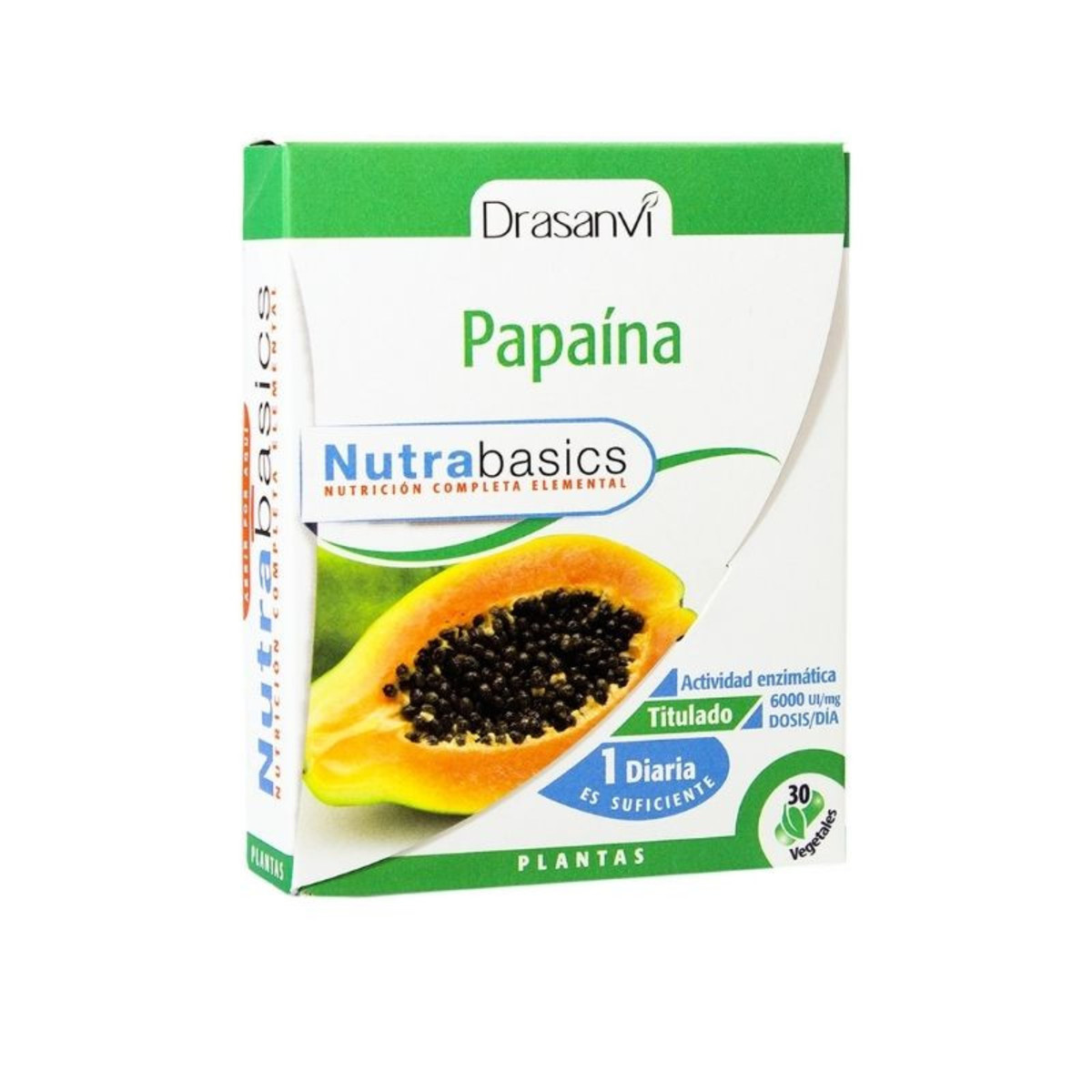 Papaina 30 Cápsulas Drasanvi Nutrabasics
