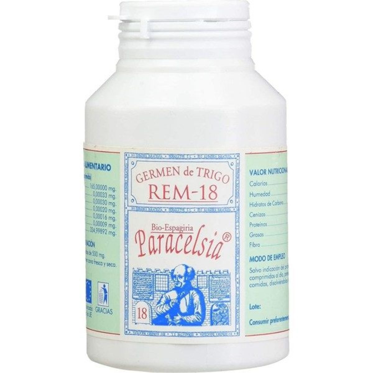 Paracelsia 200 Comprimidos de 500 Mg 18 Rem (1+2+3+7+11) Paracelsia