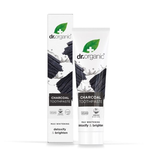 Dentifrice charbon actif Dr Organic – 100ml