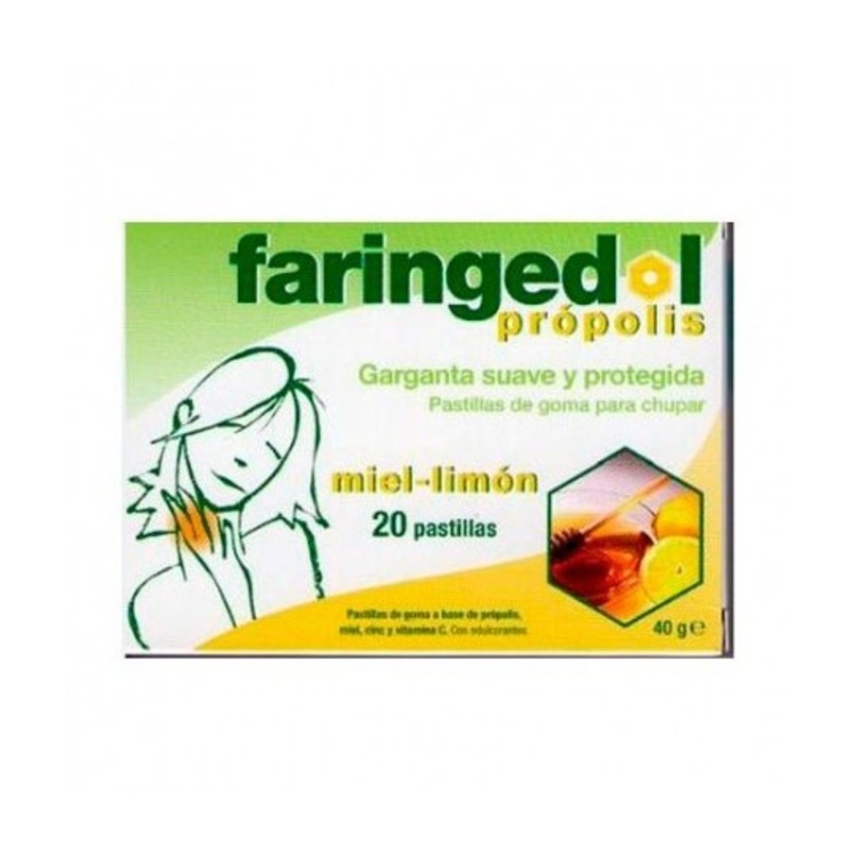 Pastillas Miel- Limón 20 Unid. Faringedol