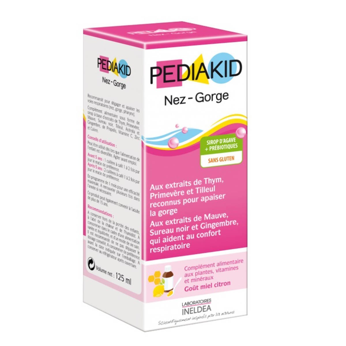 Pediakid Nariz-Garganta Jarabe Ineldea – 125ml