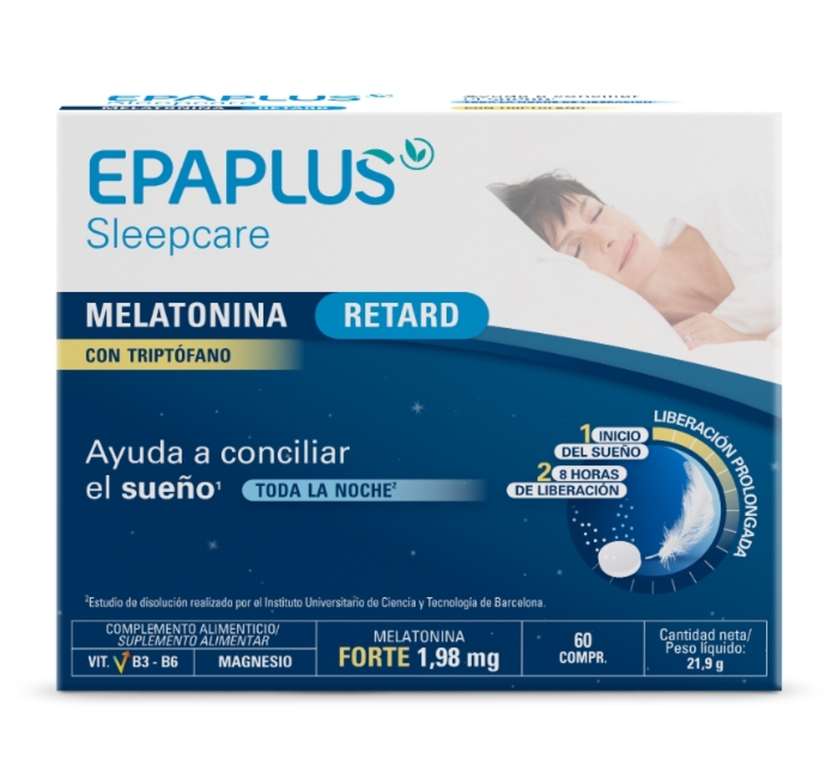 Peroxidos Epaplus Melatonina C/ Triptófano 1.98 Mg 60 Comprimidos