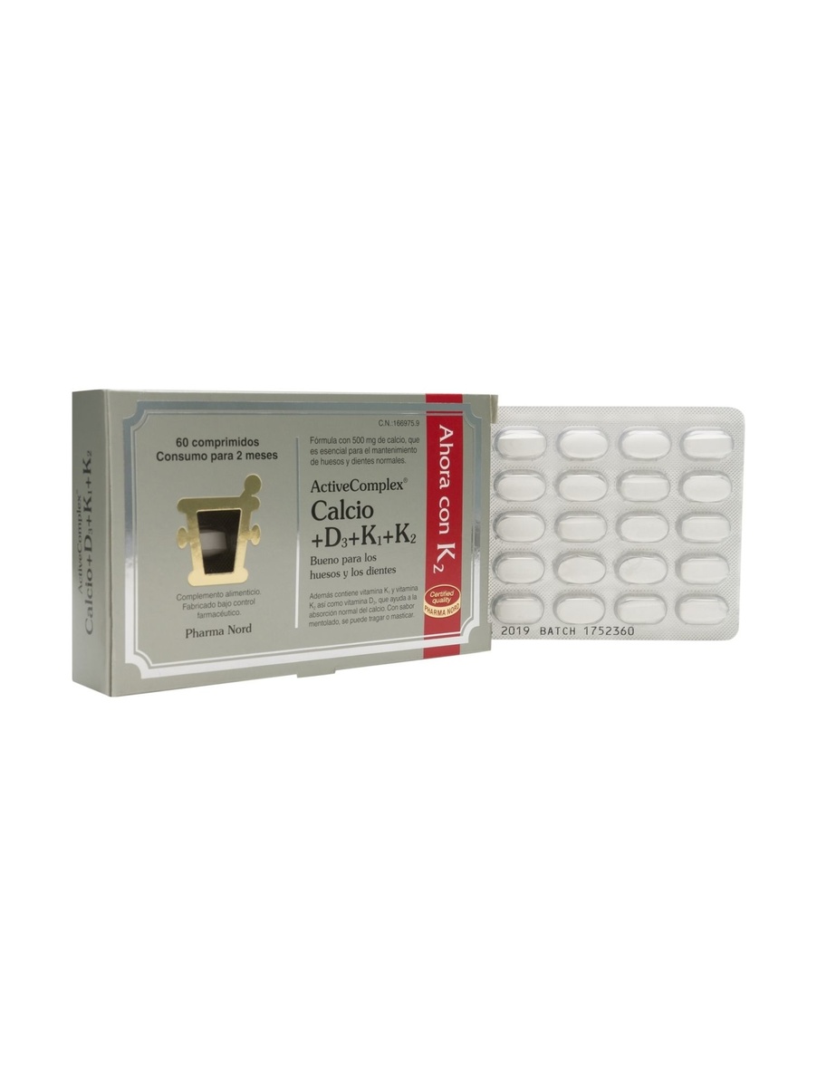 Pharma Nord Active Complex Calcio D3 K1 K2 60 comprimidos
